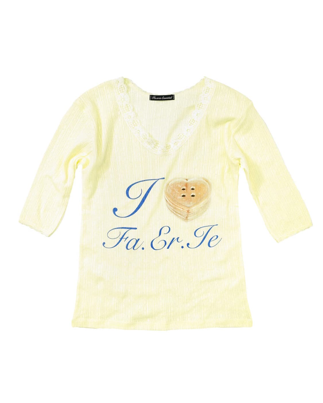 fa.er.ie lace T-shirt (lemon) 상품이미지1