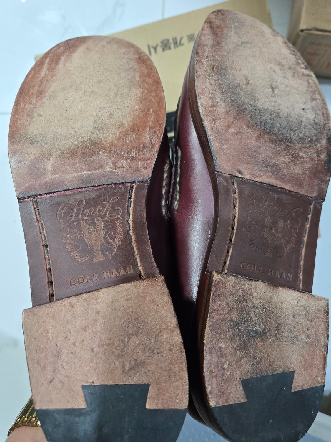 콜한 cole haan 레더 버건디 로퍼 250 상품이미지3