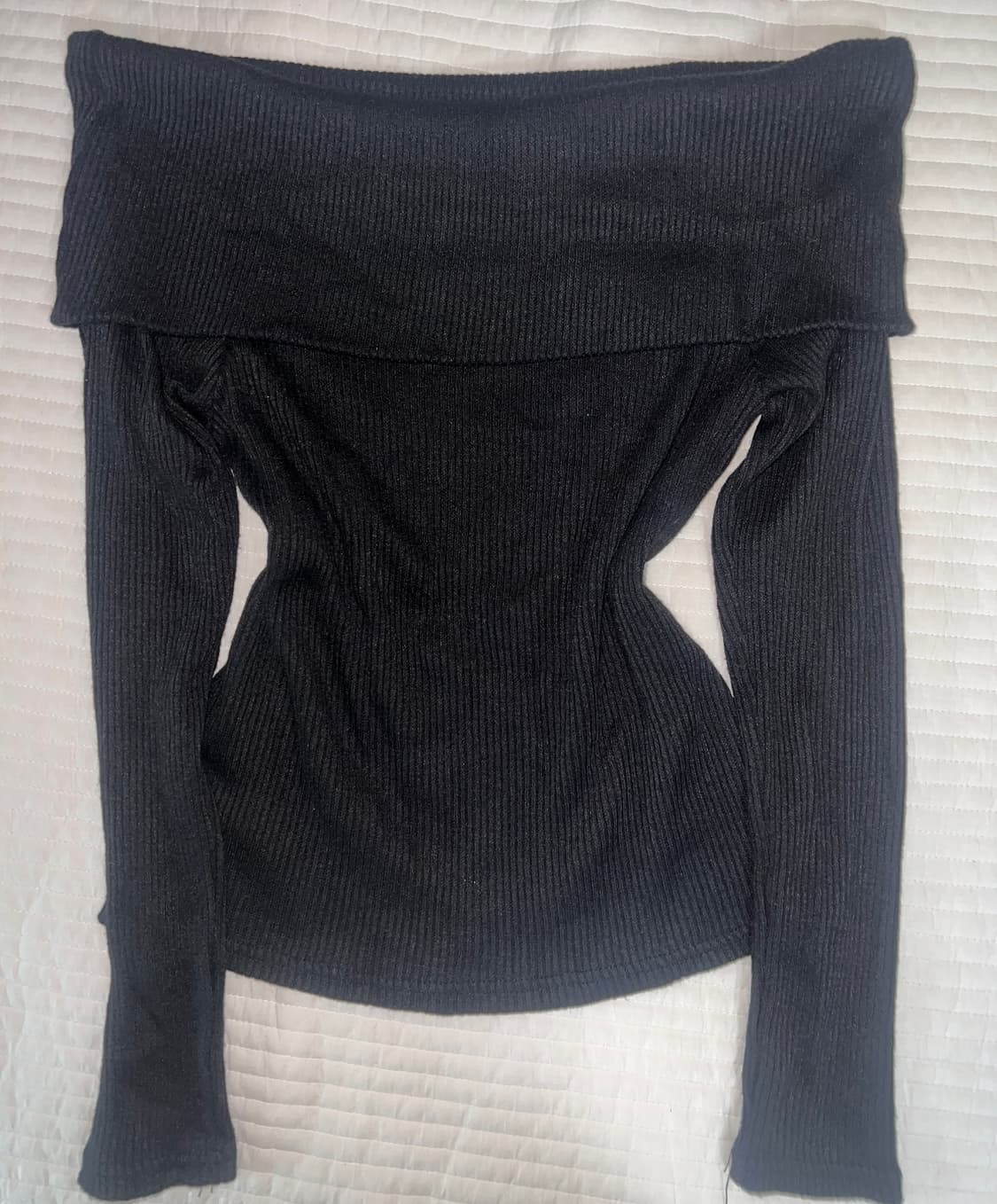 골지 오프숄더 off shoulder top 상품이미지1