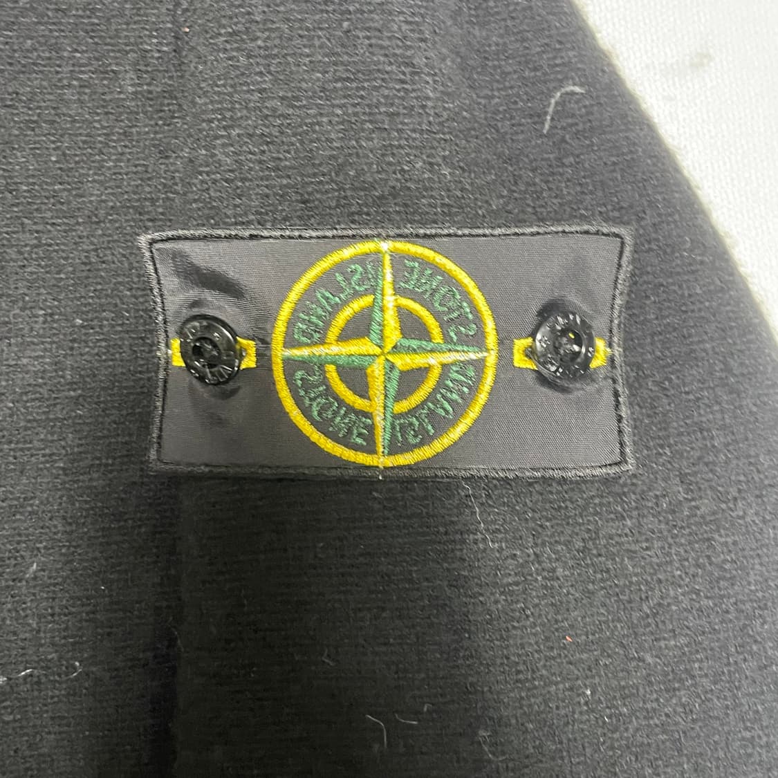 L 스톤아일랜드 블랙 울 혼방 후드티 상품이미지4