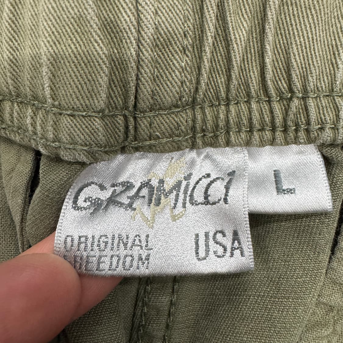 그라미치 벨티드 코튼 팬츠 상품이미지7