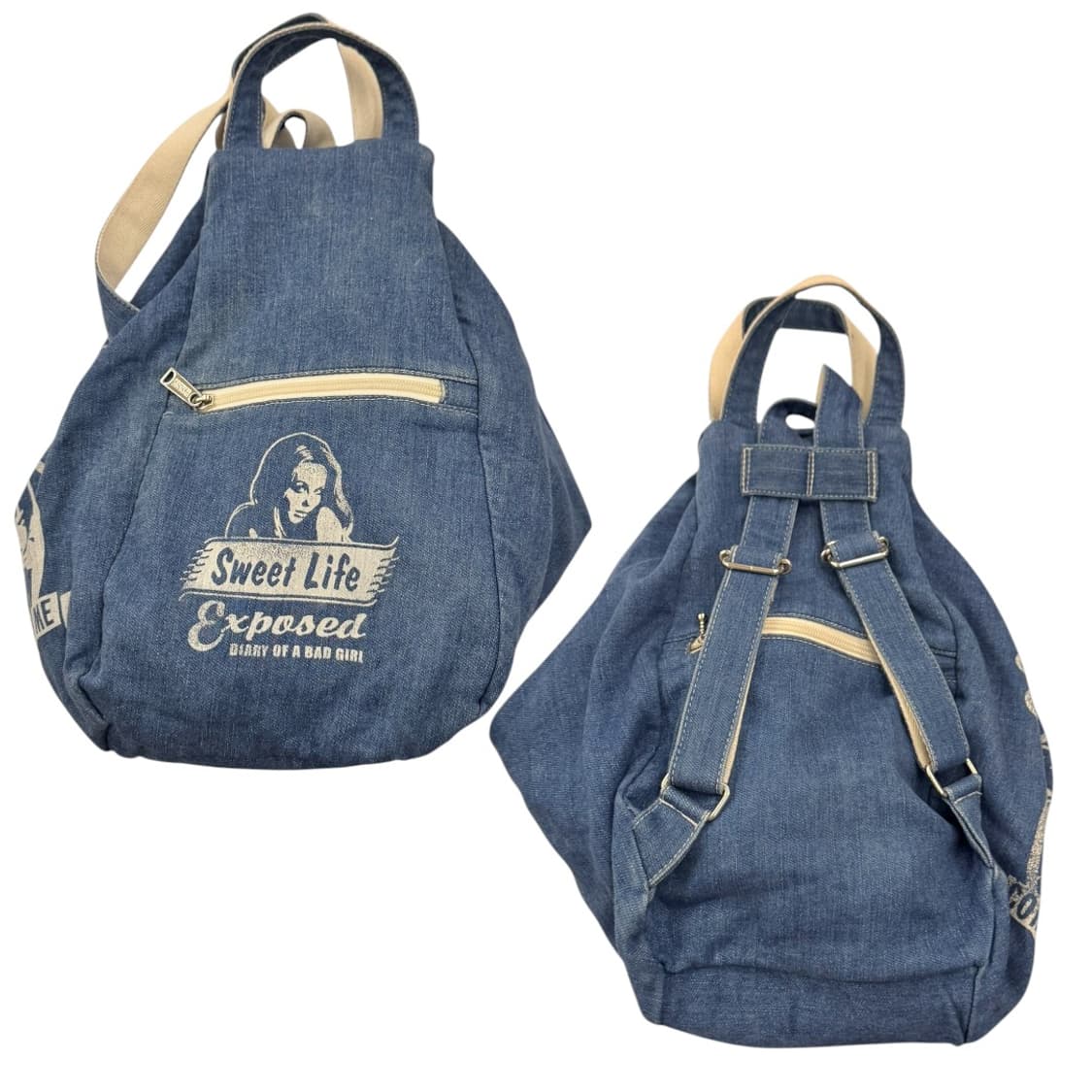 히스테릭글래머 3웨이 데님 숄더백 백팩 상품이미지4