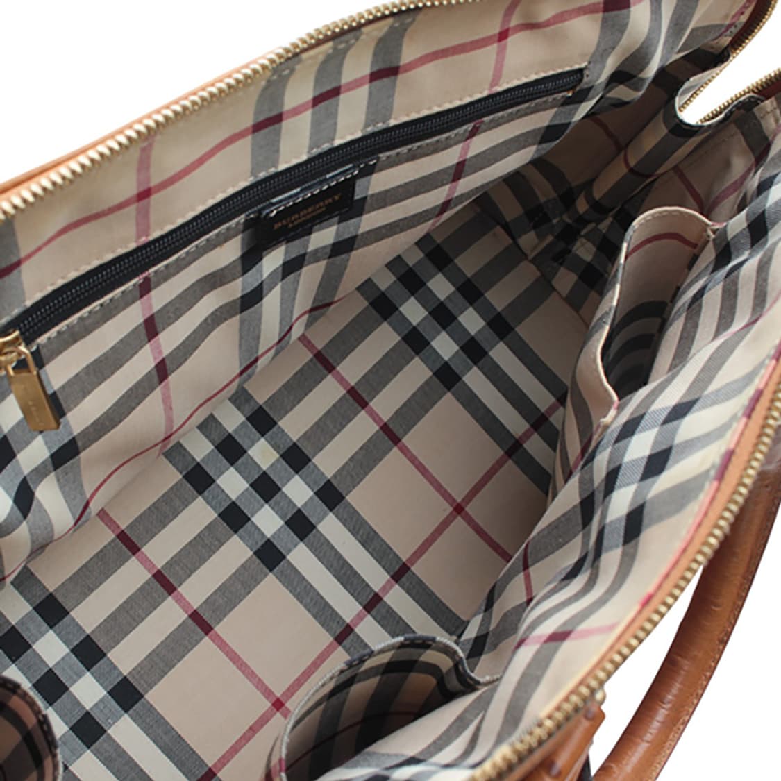 버버리 라이트브라운 오스트리치 토트 겸 숄더백 상품이미지4