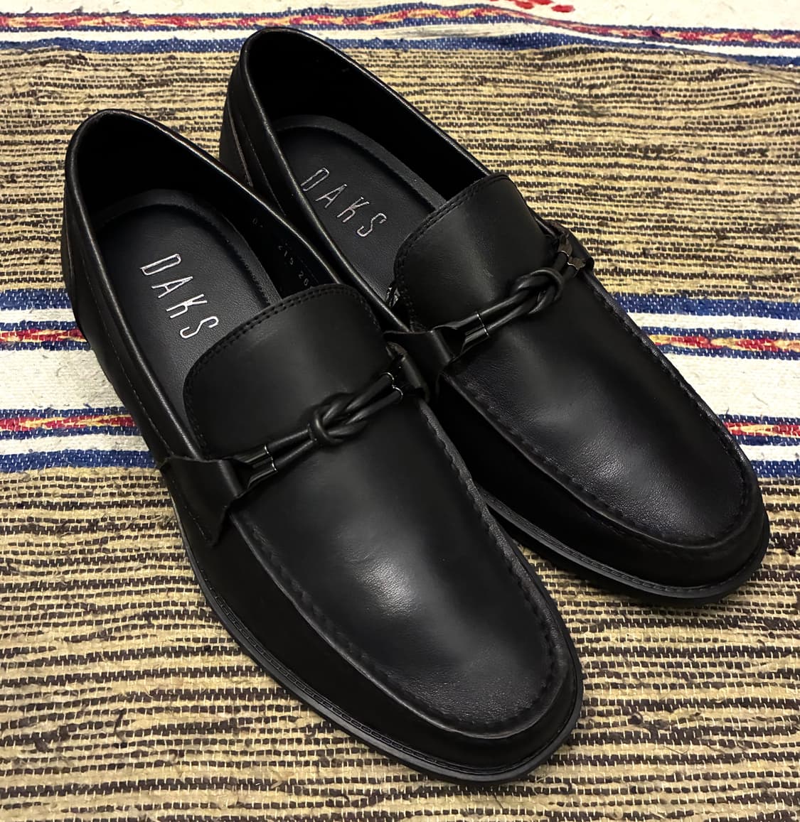 (260)DAKS 닥스 세미캐주얼 쿠셔닝 경량 가죽 로퍼 구두 블랙 상품이미지2