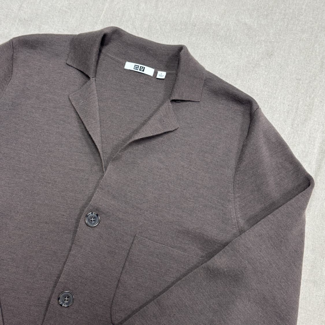 유니클로U 르메르 코코아 니트 자켓 L 상품이미지2