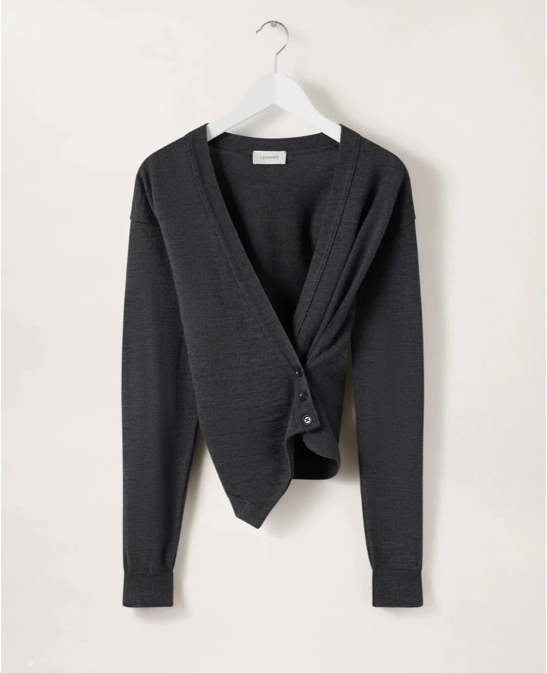르메르 랩가디건 차콜 스몰 상품이미지3
