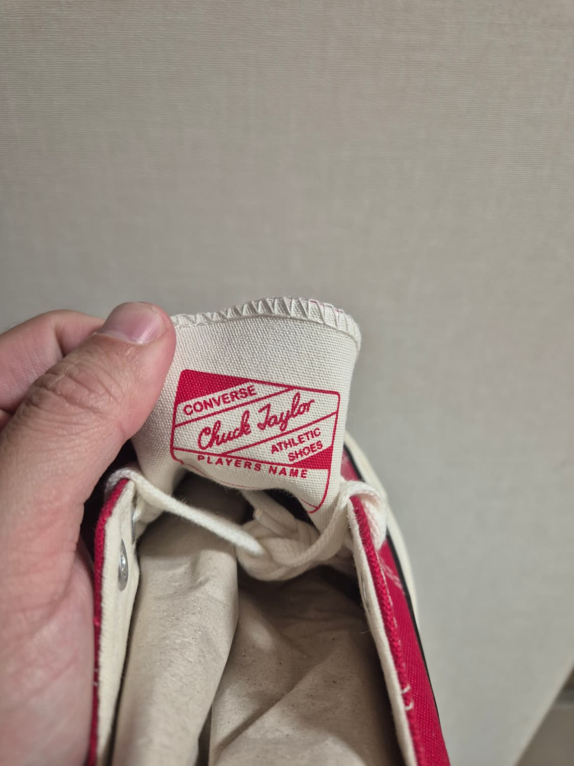 [새상품/260] 컨버스 척 70 로우 빈티지 캔버스 에나멜 레드 상품이미지5