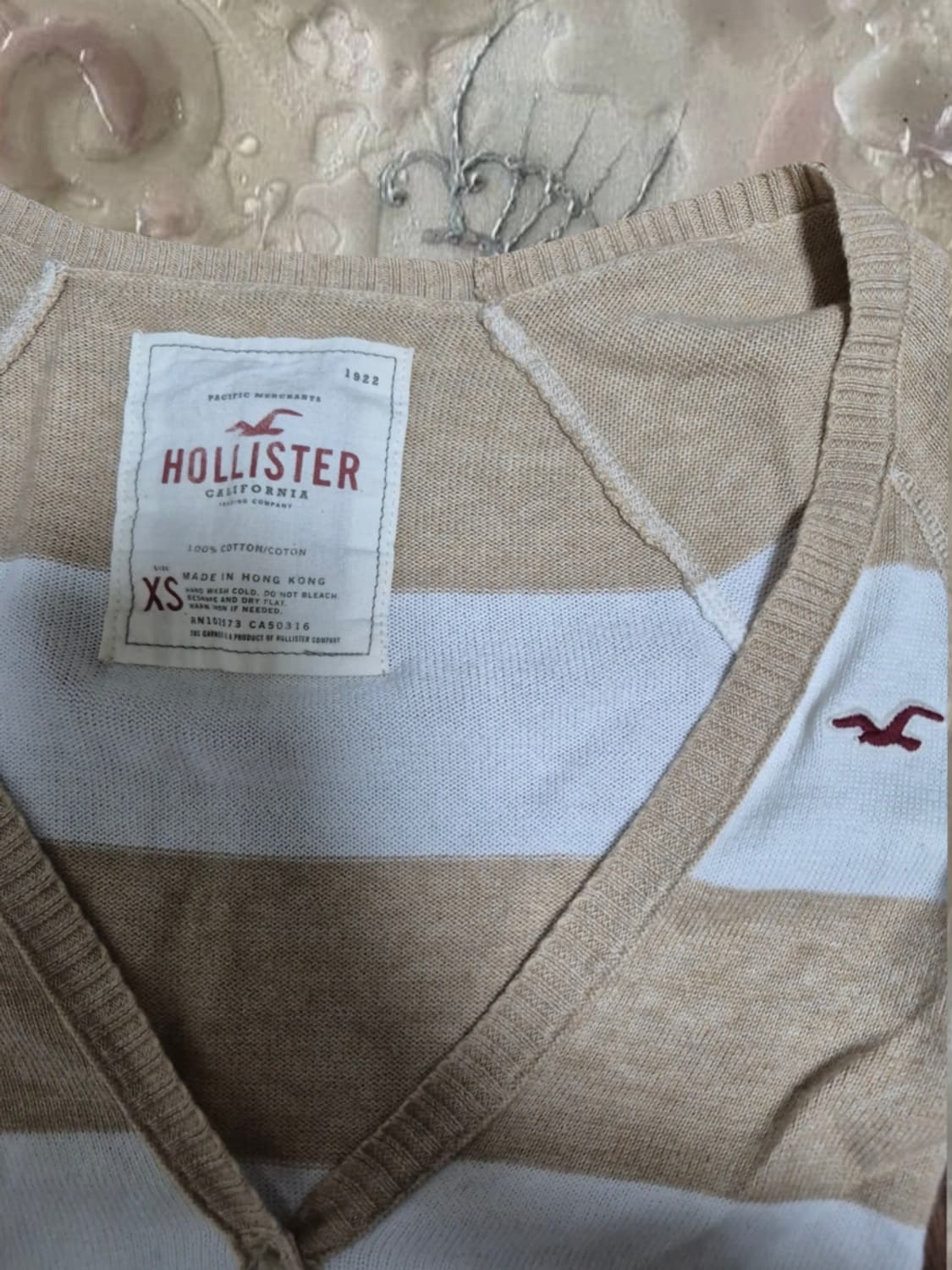 핀터레스트 빈티지 홀리스터 스트라이프 브이넥 가디건 아베크롬비 상품이미지5