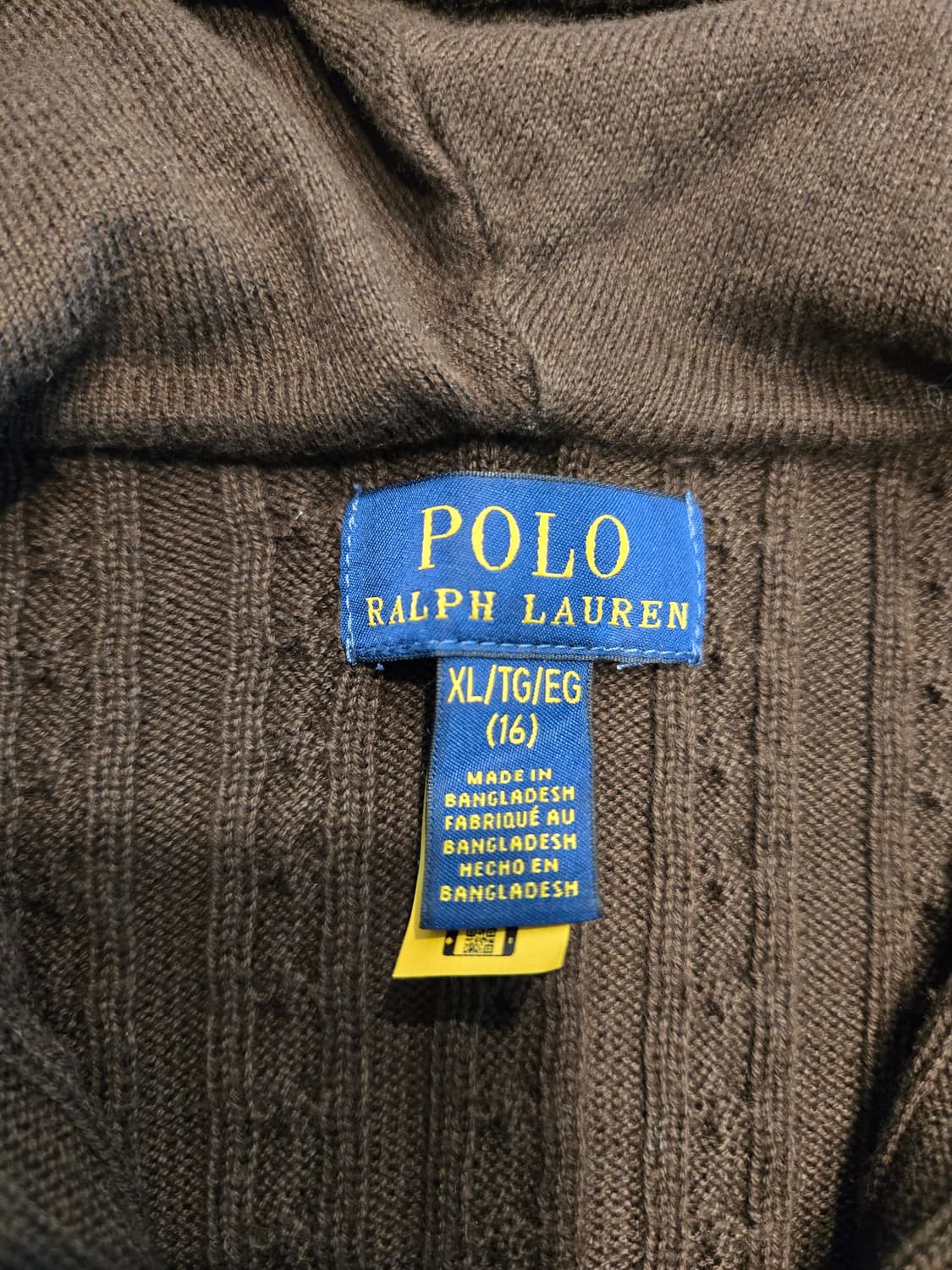 폴로랄프로렌 걸즈XL꽈배기후드집업 상품이미지3