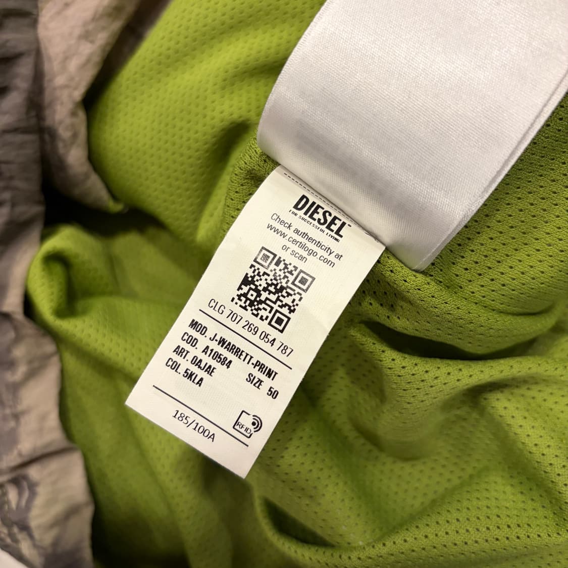 [50] 디젤 와레트 후드 바람막이 카키 B795 상품이미지8