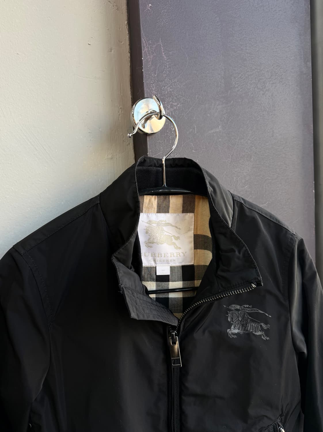 8Y/ 버버리 칠드런 기마병 로고 봄버 자켓 상품이미지3