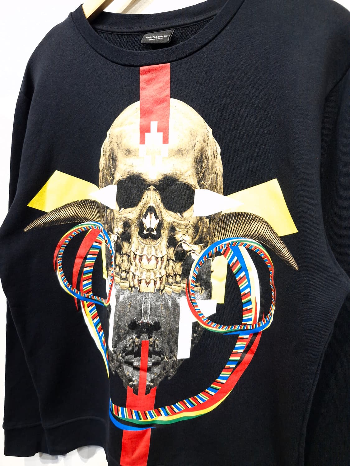 마르셀로 불론 MARCELO BURLON 스컬 프린팅 맨투맨_M 상품이미지3