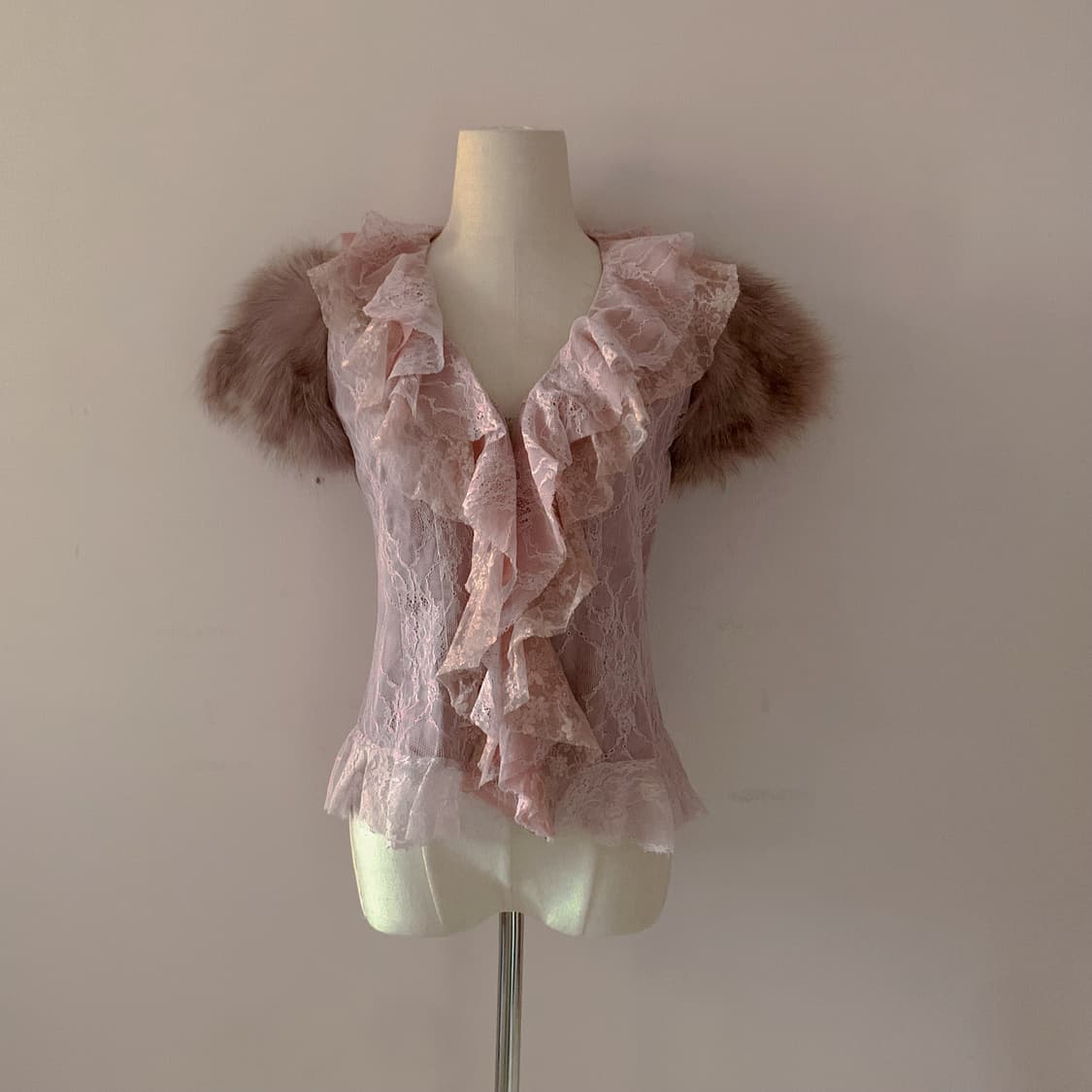 빈티지 반팔 일본빈티지 페어리 반팔 히피페어리 레이스 반팔 히메갸루 상품이미지1