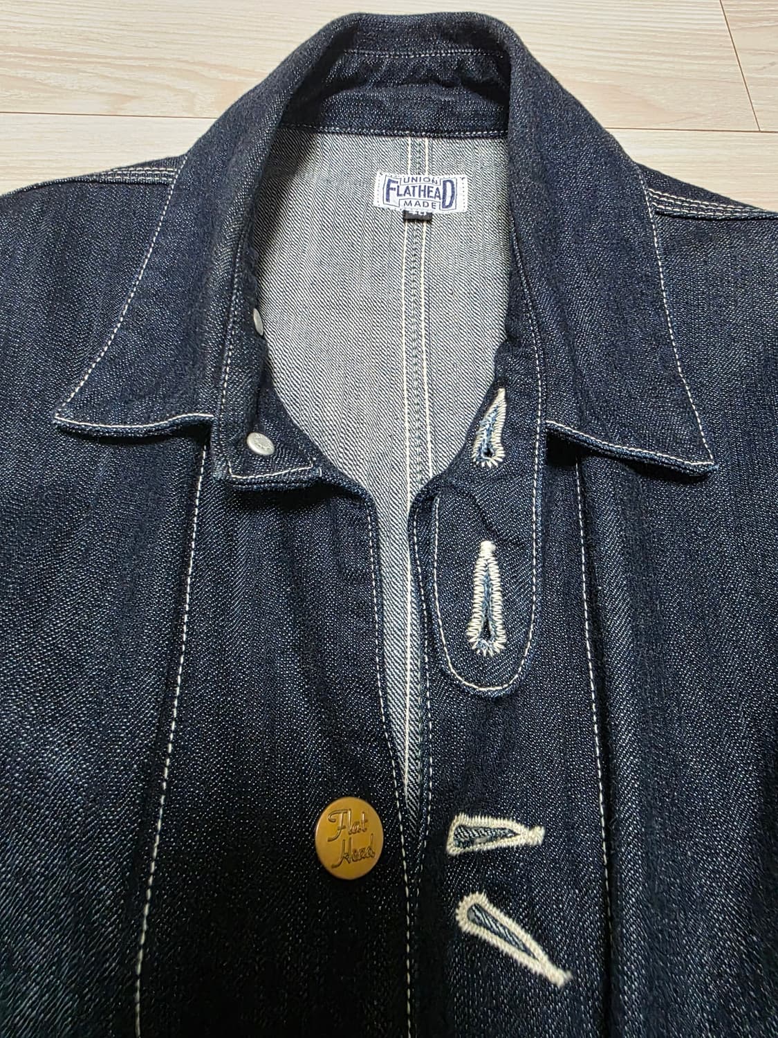 The Flat Head 10온스 셀비지 데님 초어자켓 상품이미지4