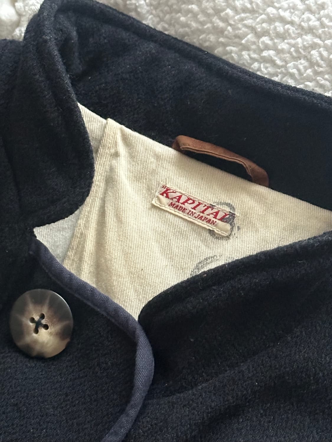 캐피탈 네이비 울 코트 1 상품이미지3