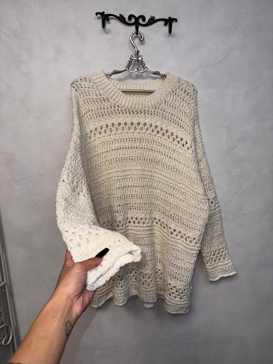 Ivory over loose knit ops 상품이미지4