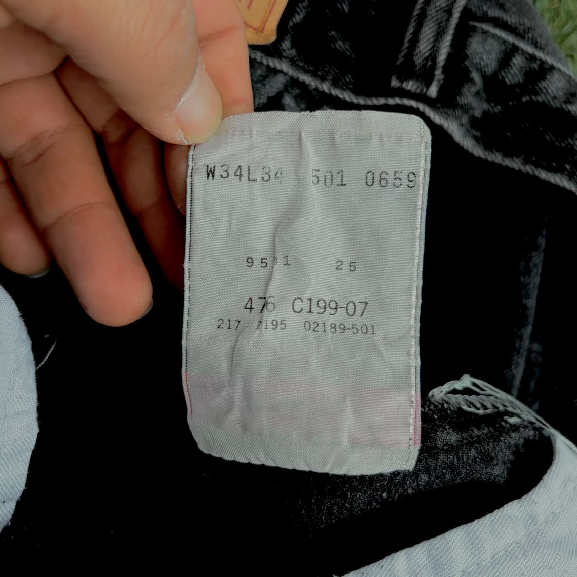 90s 리바이스 501 스트레이트 블랙진 made in CANADA  상품이미지7