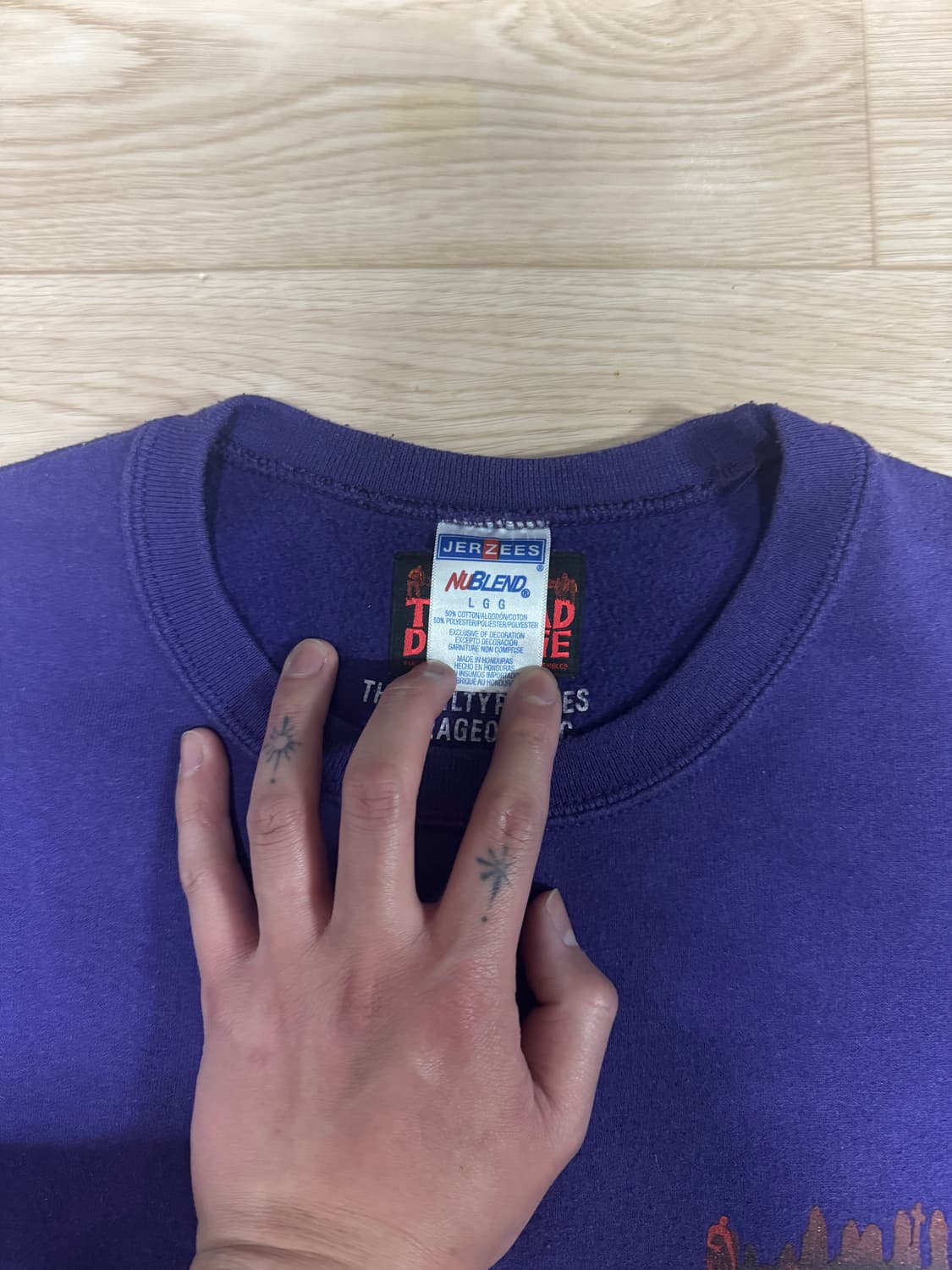 와코마리아x짐자무쉬 맨투맨 상품이미지3