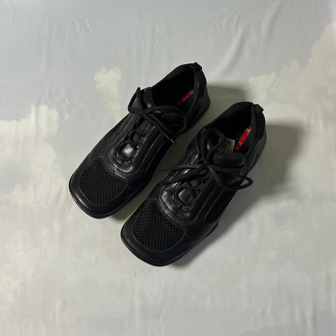 Prada sports mesh leather sneakers 상품이미지1