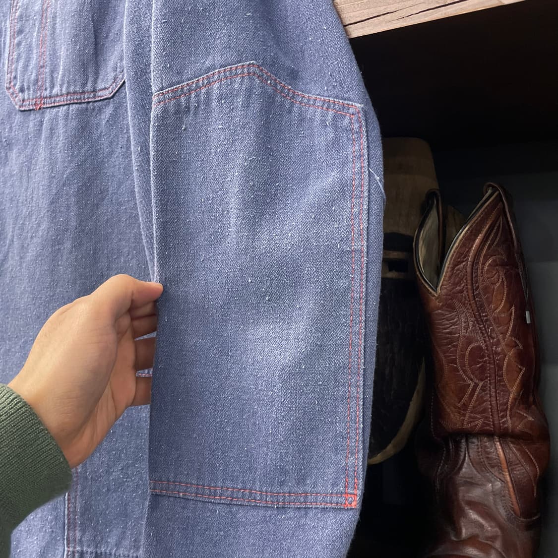 70s-80s 프렌치 워크 자켓 / 빈티지 초어 자켓 워크 웨어 N120 상품이미지5