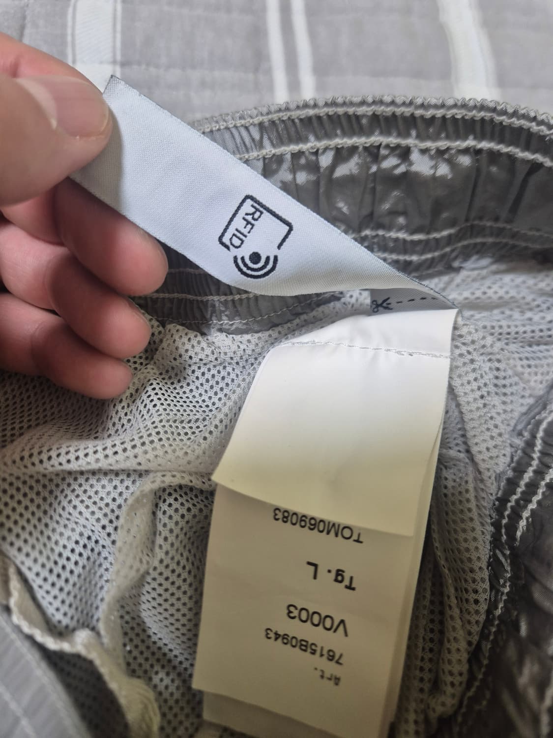 스톤아일랜드 스윔팬츠(반바지)L 실버 상품이미지4