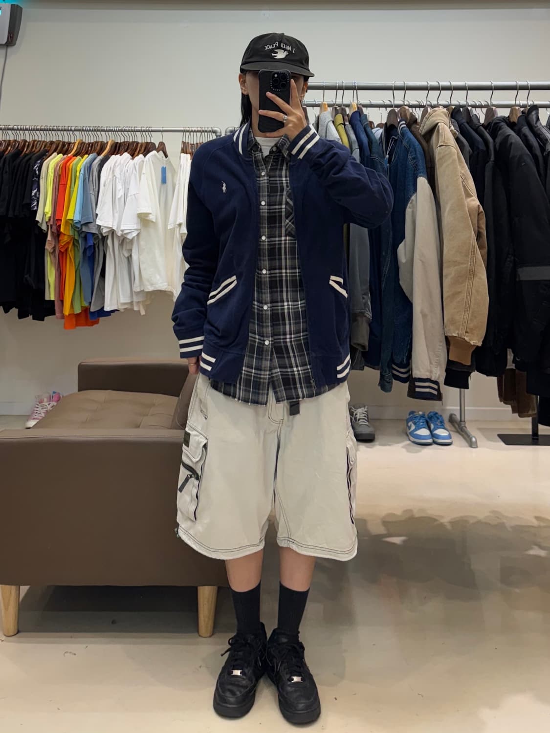 폴로 랄프로렌 코튼 블루종 집업 네이비 상품이미지7