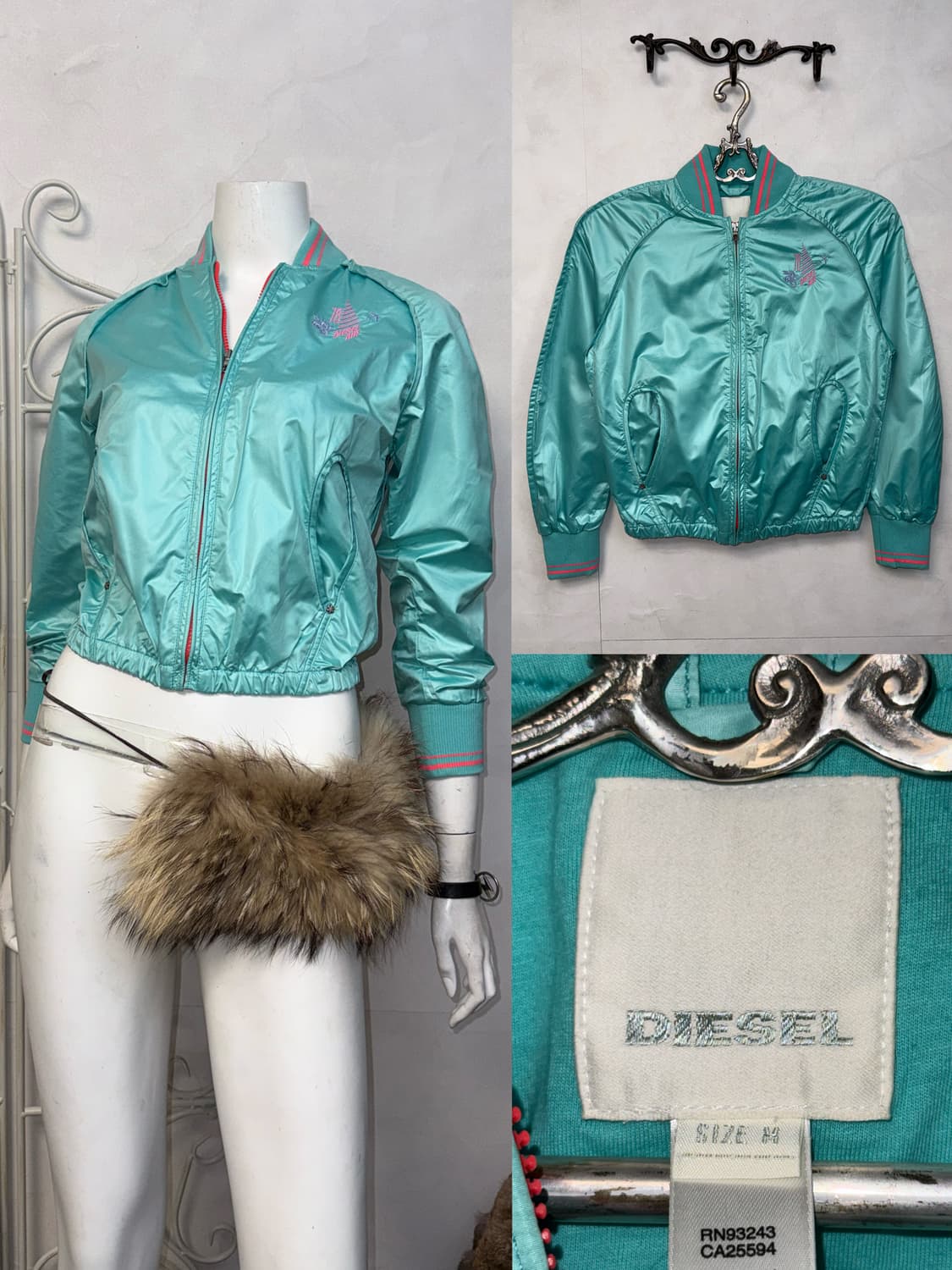 DIESEL sky blue windbreaker blouson 상품이미지1