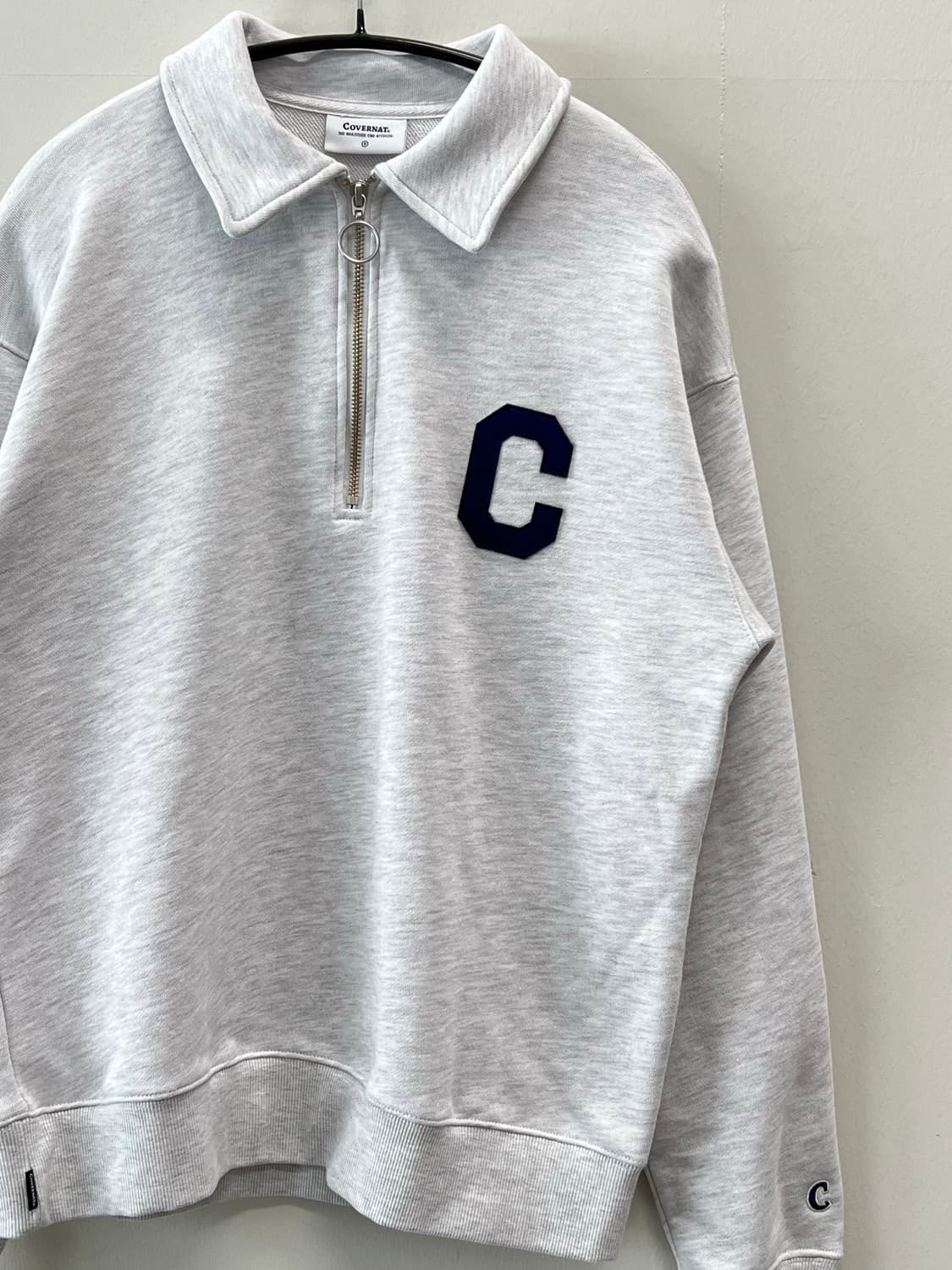 커버낫 C로고 하프집 카라 맨투맨 상품이미지3