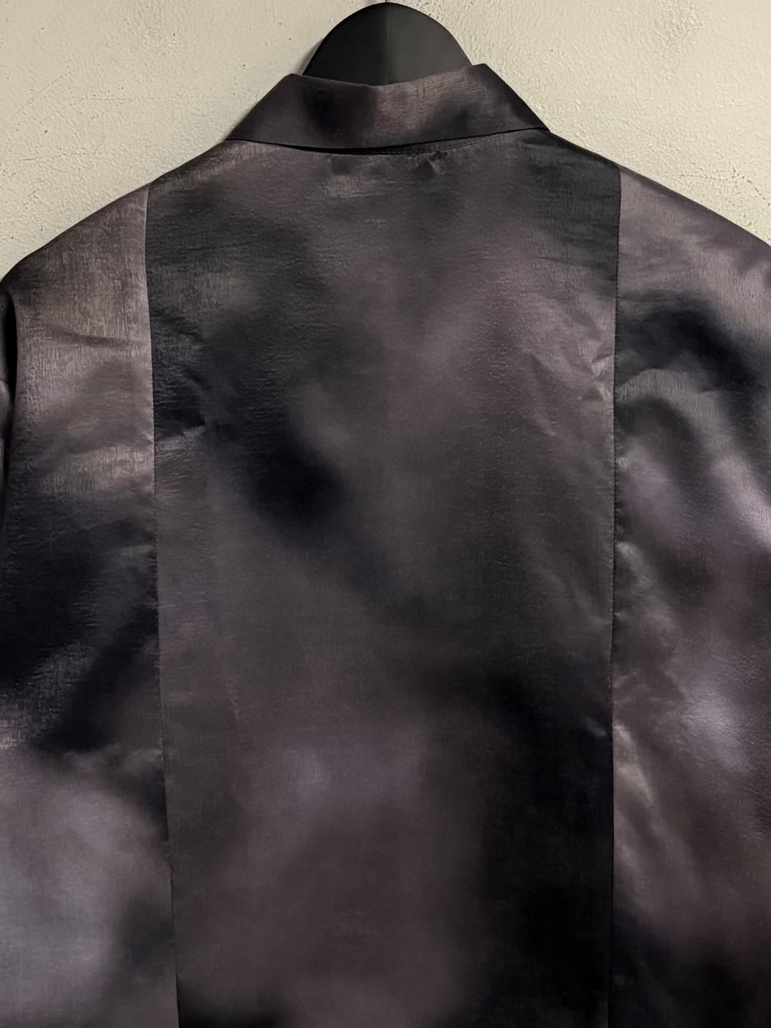 HARE gradient satin zip up shirt jacket  상품이미지5