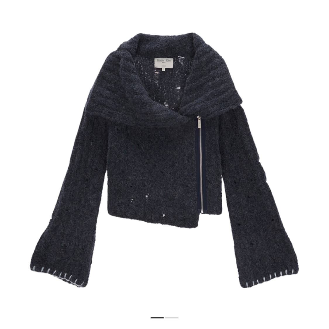 마뗑킴 투웨이 니트 카디건 자켓 블루 상품이미지1