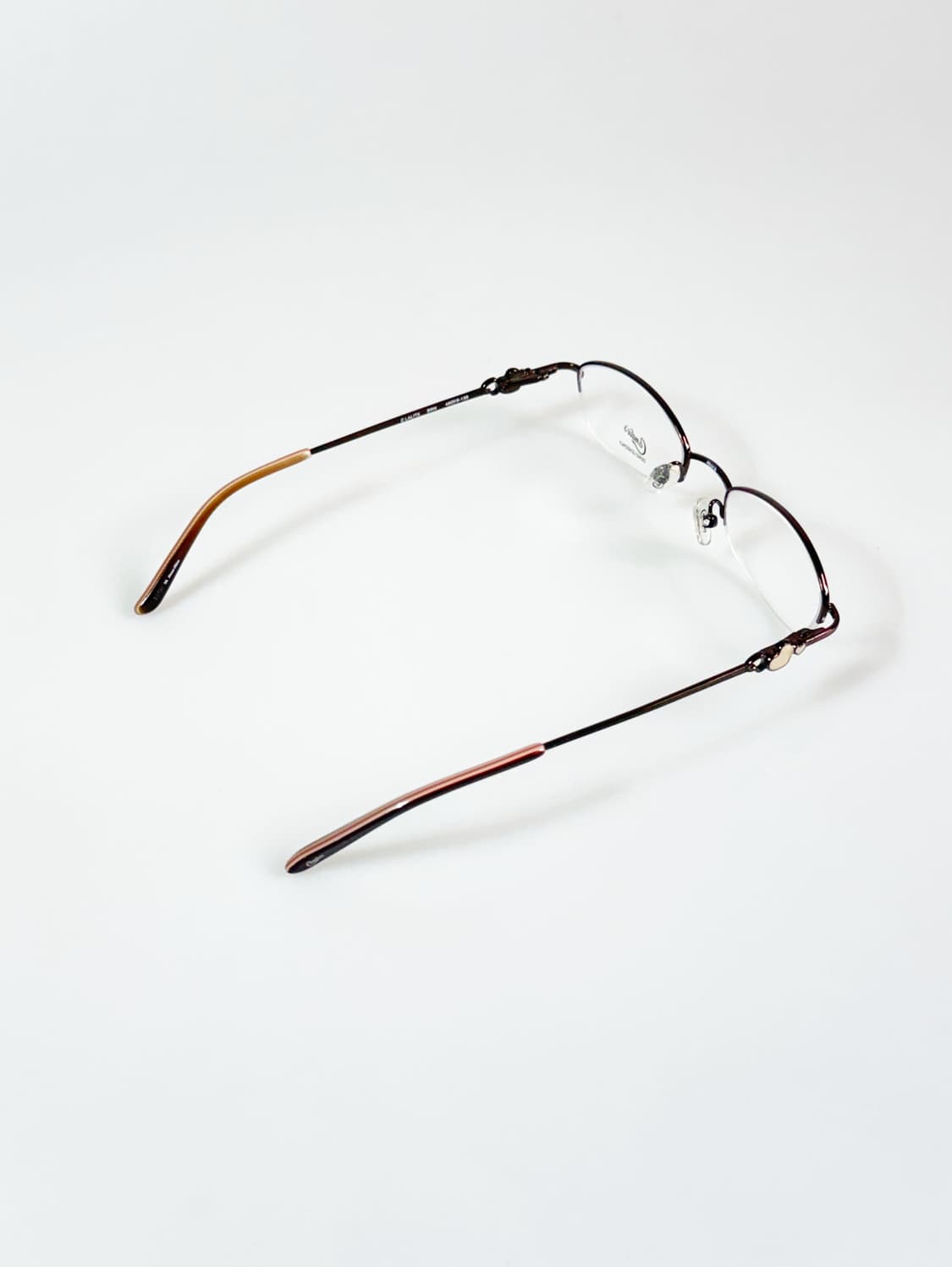 CANDIES 반무테 오벌 메탈 프레임 빈티지 안경 상품이미지5
