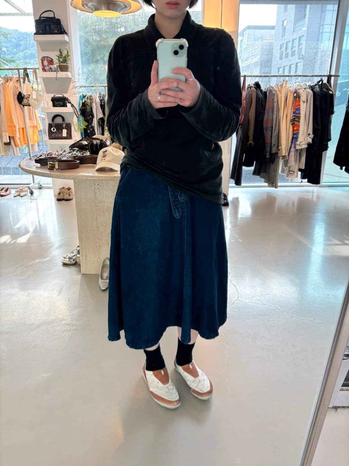 N. Natural Beauty Basic Denim Skirt 상품이미지1