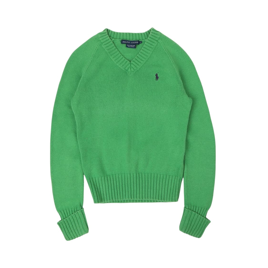 폴로 랄프로렌 그린 코튼 프레피 니트 상품이미지1
