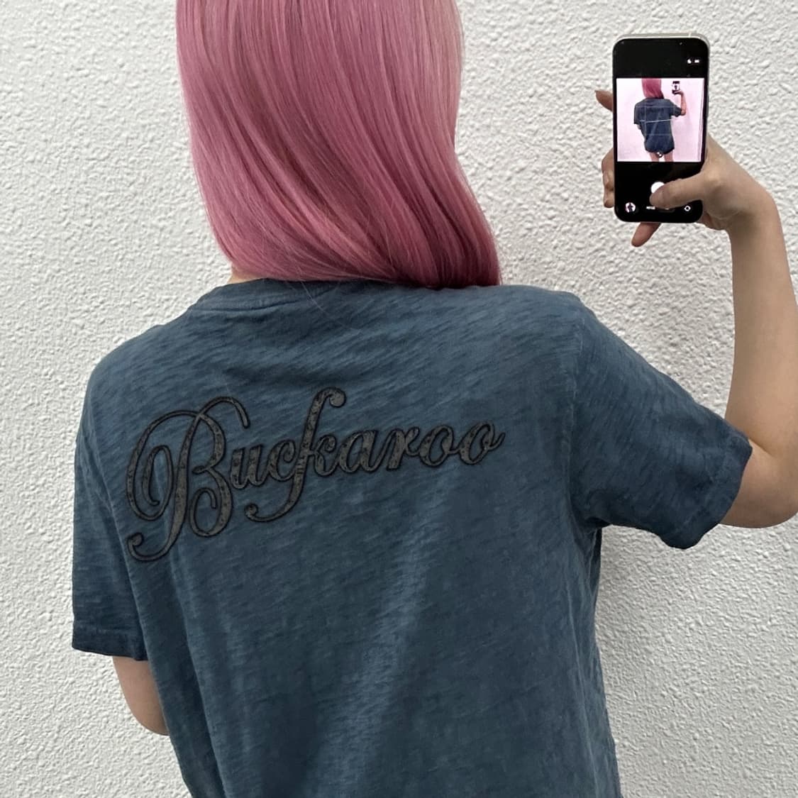 버커루 스타 프린팅 락시크맛 딥블루 반팔 L 상품이미지2