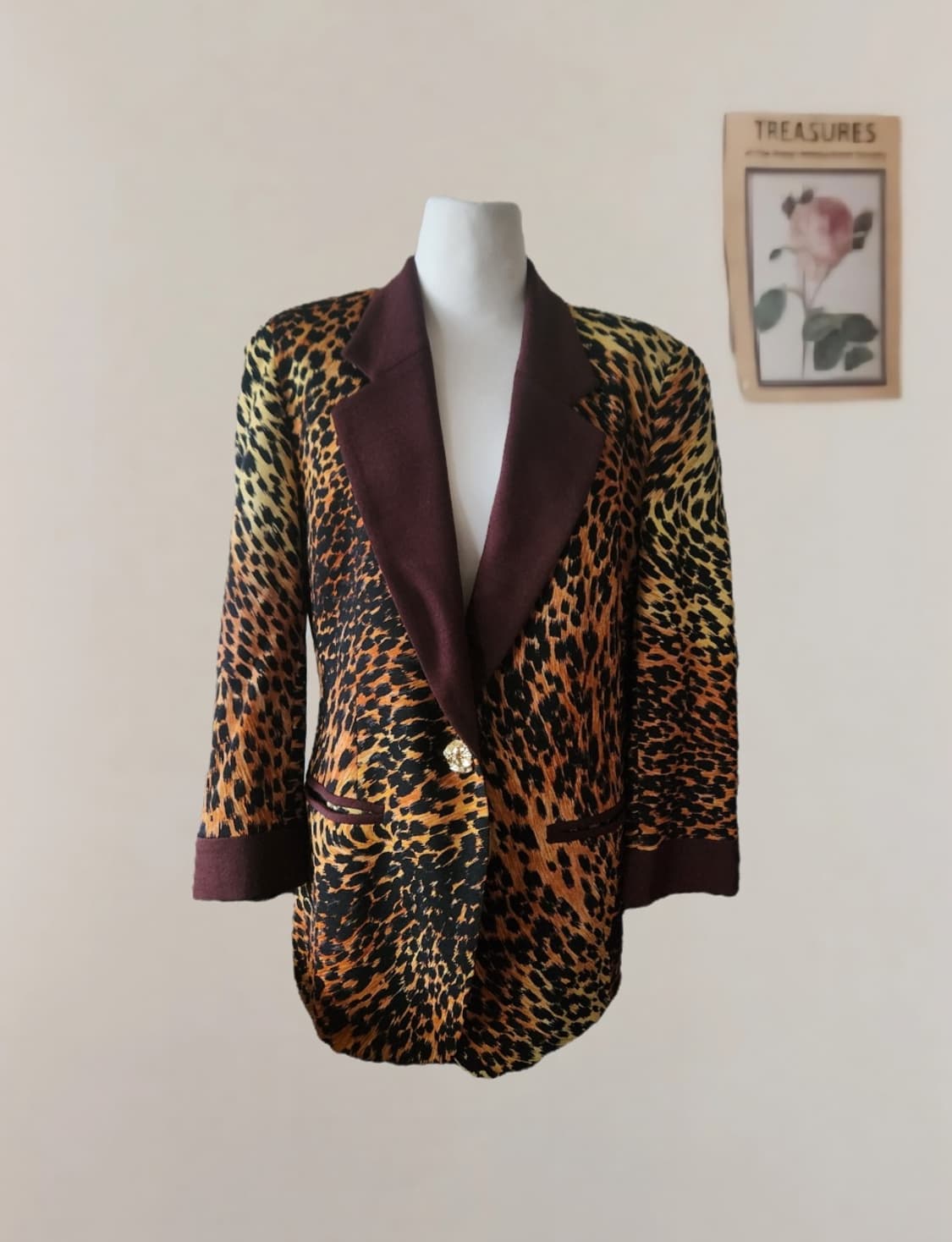명품 LEONARD 레오나드 레오파드 패턴 자켓 상품이미지2