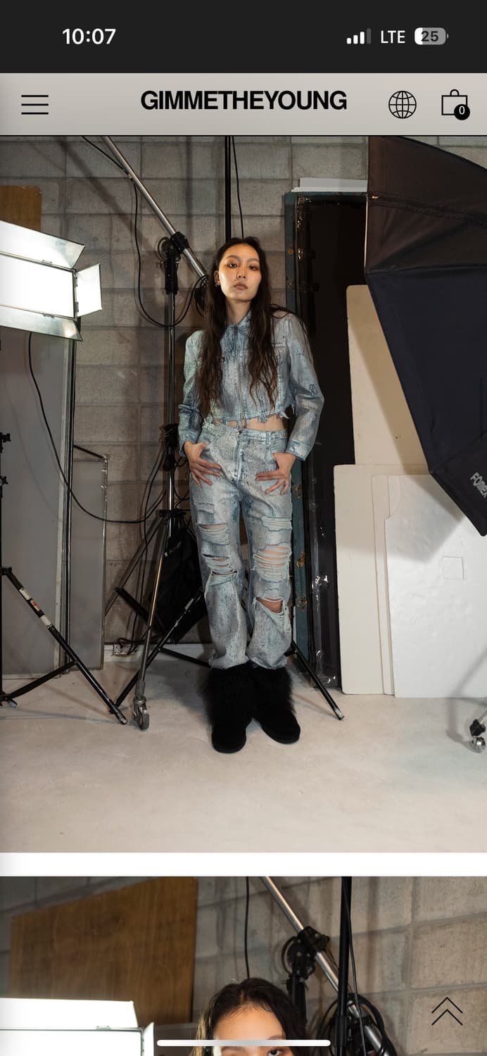 김미더영 G_stone denim pants 상품이미지2