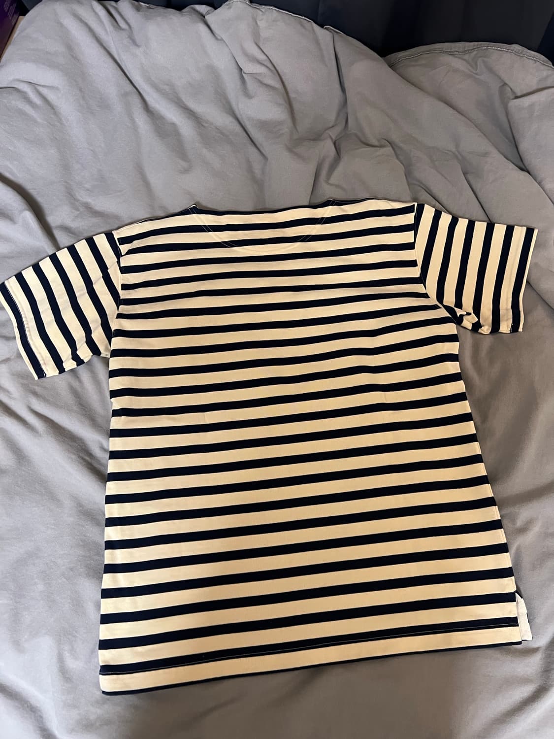 브론슨 아이보리 해군 단가라 반팔 M 38  상품이미지4