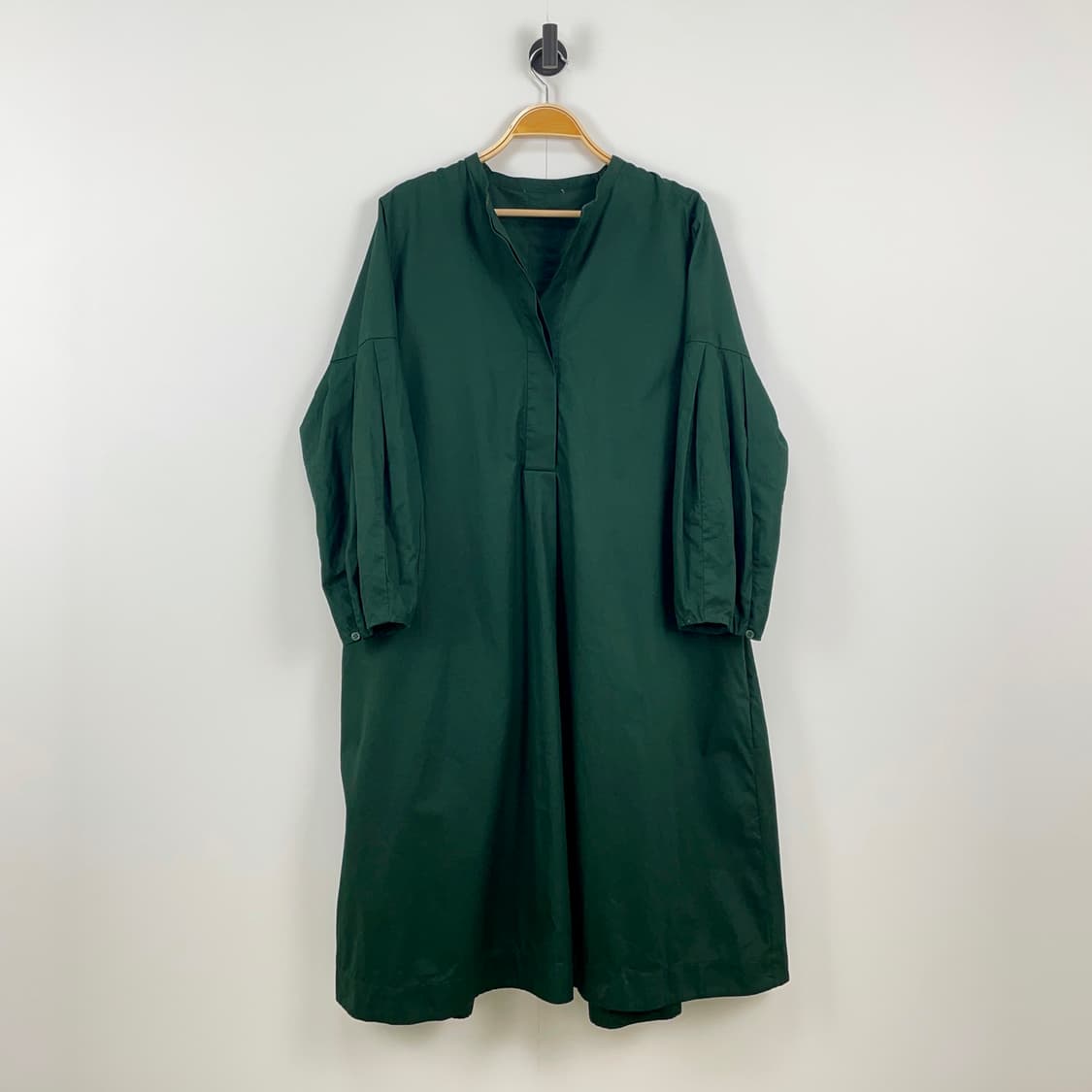 COS 코스 다크 그린 코튼 셔츠 원피스 상품이미지2