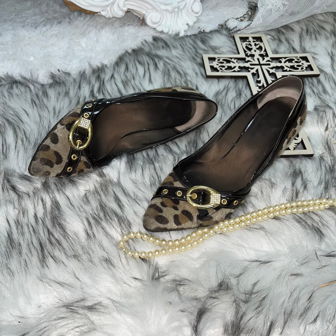 빈티지 송치 호피힐 상품이미지2