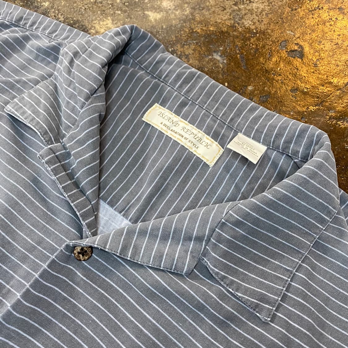 빈티지 스트라이프 반팔 셔츠 상품이미지2