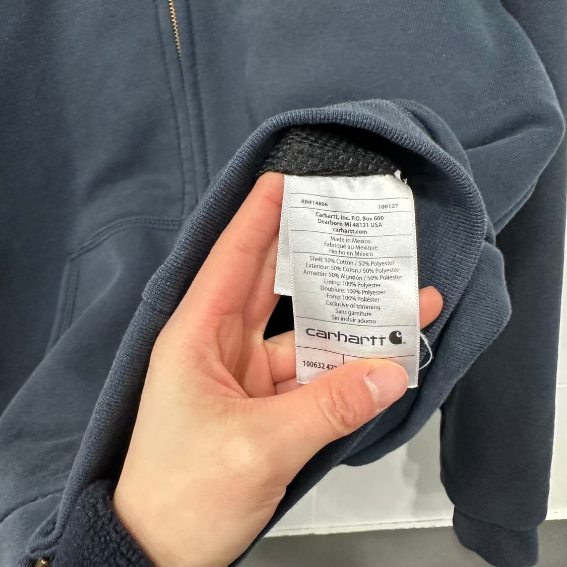 칼하트 써멀 후드집업 상품이미지4