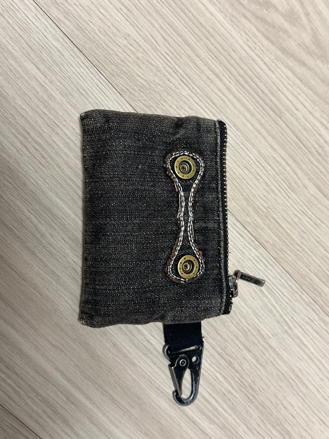 카락터 패치 워크 데님 카드지갑 상품이미지2