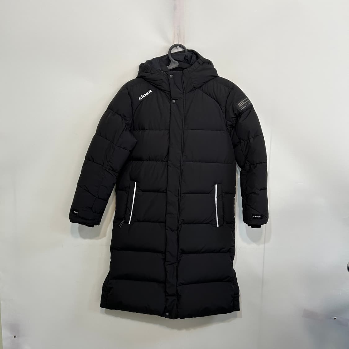 아이더 키즈 구스다운 롱패딩 150 블랙  상품이미지1