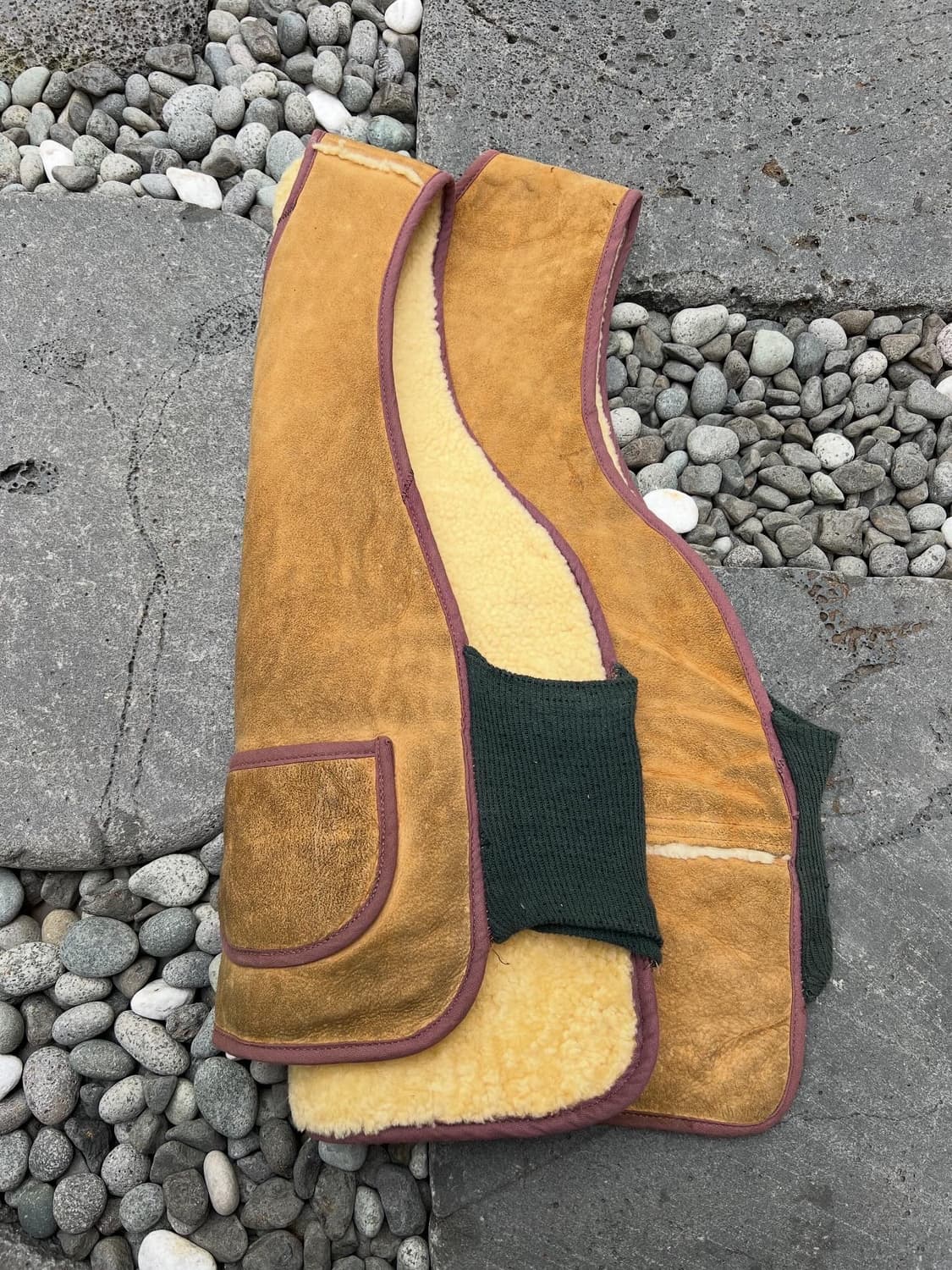 1970s VINTAGE MILITARY SHEARLING 쉐르파베스트 상품이미지3