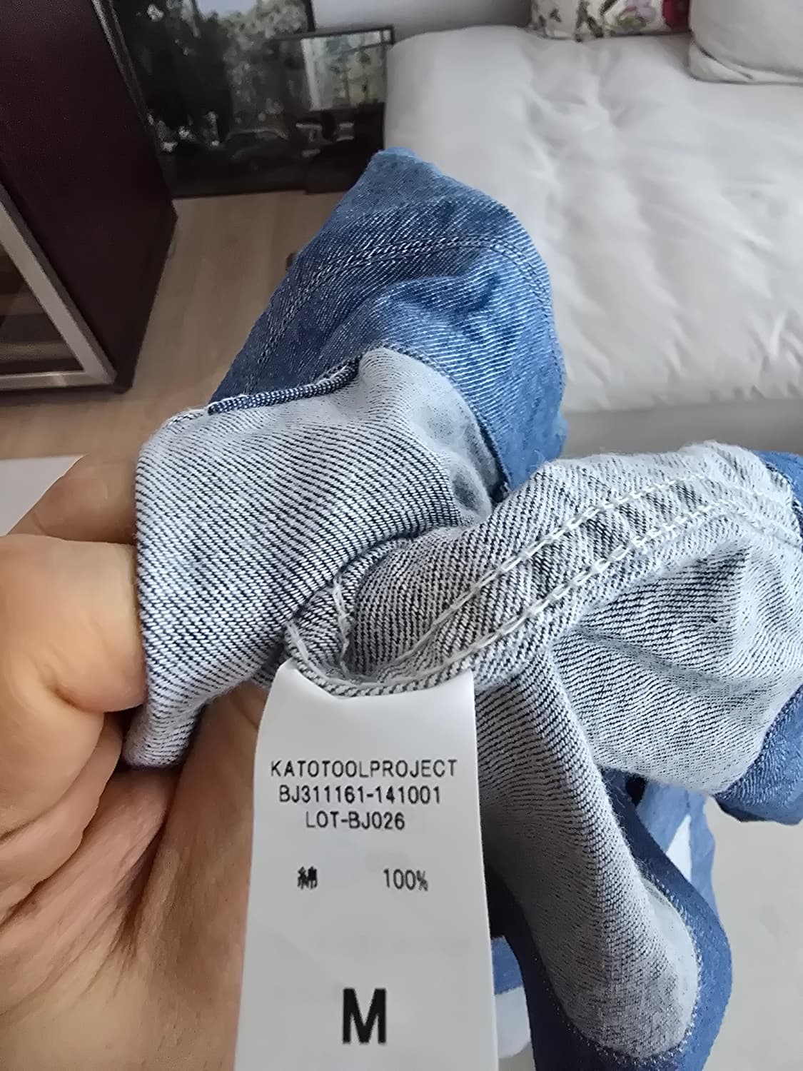 KATO 카토 데님코트 M사이즈입니다. 상품이미지4