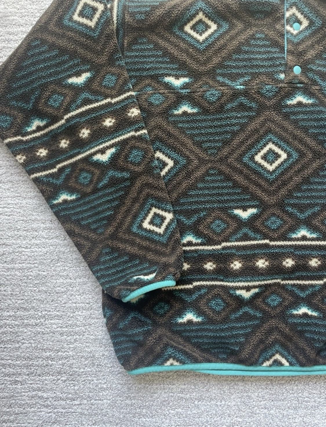 23FW 파타고니아 신칠라 스냅-T 청록/브라운 아즈텍 패턴 상품이미지3