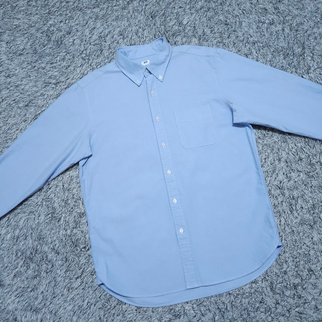 유니클로) L 남자 포켓 옥스퍼드셔츠 솔리드남방 / 왕눈이샵 상품이미지2