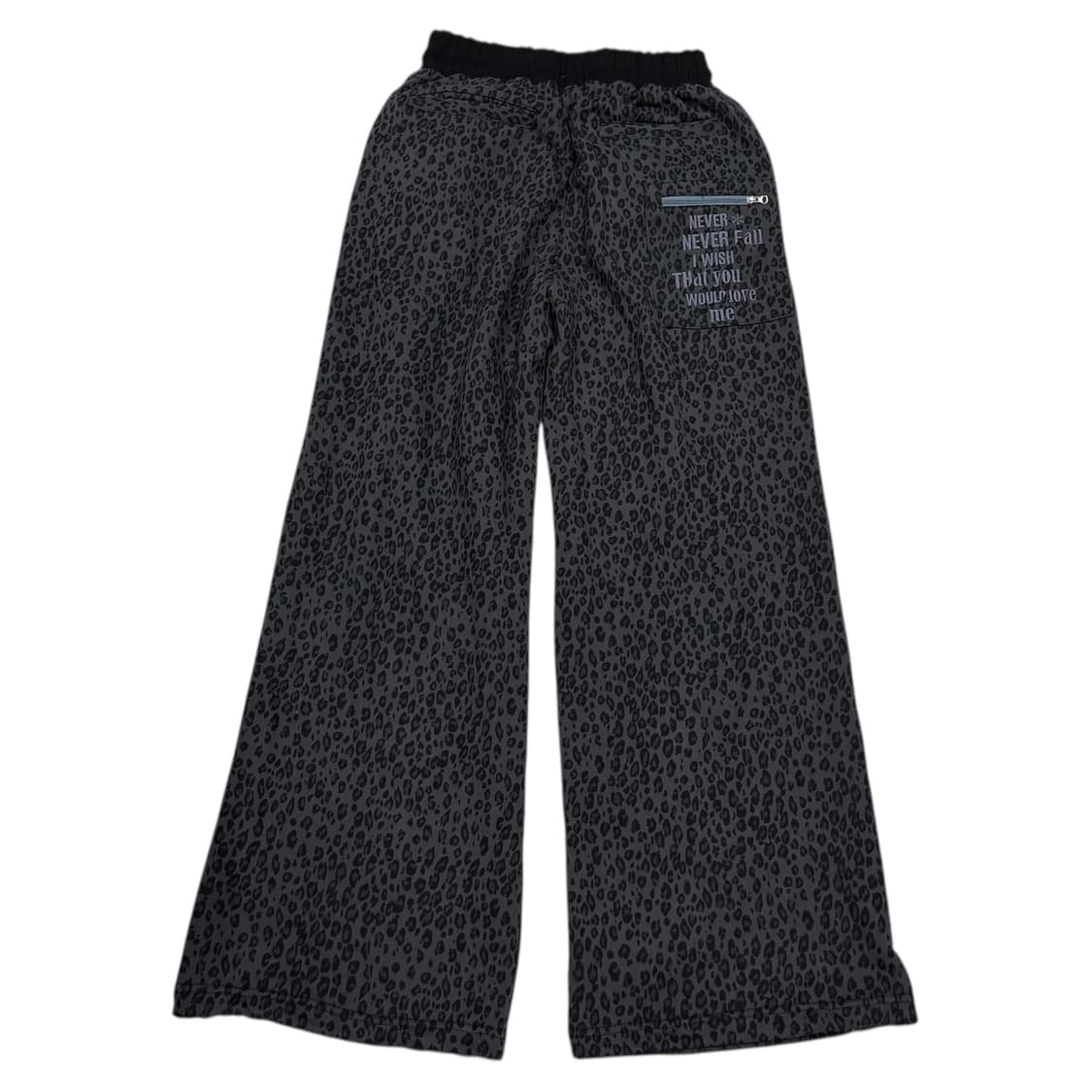 러브이즈트루 포켓 트레이닝 스트링 팬츠 레오파드 호피 차콜 상품이미지3