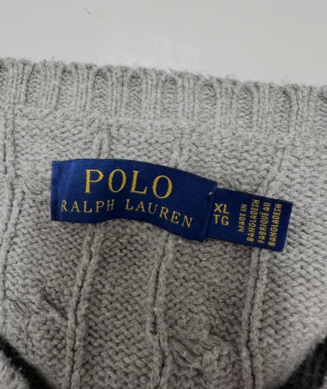 폴로 랄프로렌 케이블 니트 그레이 상품이미지4