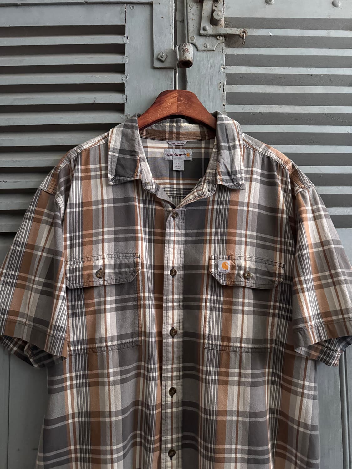 [2XL]칼하트 USA 타탄체크 셔츠 상품이미지2